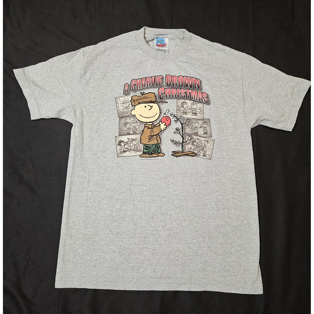 Vintage Peanuts A Charlie Brown Christmas T-Shirt Adult Size Large